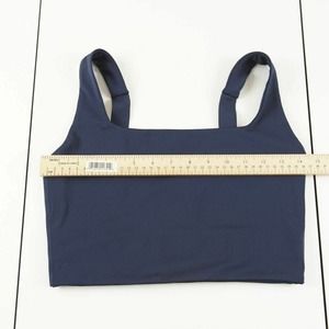 HereAfter Navy Blue Earth Sports Bra Womens Sz L Adjustable Straps